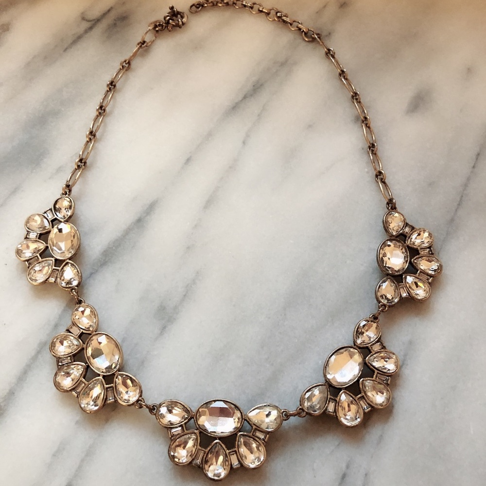 JCrew gold statement necklace